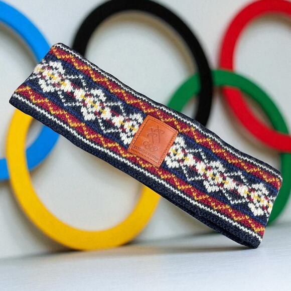 Vintage Swix Headband Lillehammer Norway 1994 Winter Olympics Review 100% Wool - Picture 1 of 9